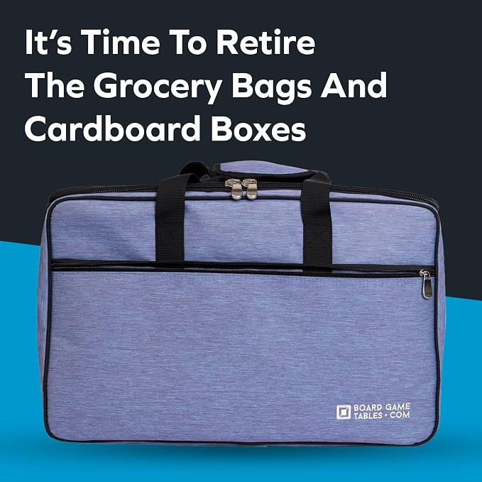 Board Game Bag, Fits 7 Standard Boxes, Padded For Protection | Carry With Backpack | Shoulder Strap or Luggage Slip | Duffle Bag For Travel Or Game Night - Image 4