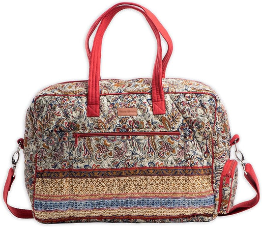 Maison d' Hermine Weekender Bags for Women Cotton Quilted Duffel Overnight Luggage Weekend Bag for Men Gym Gifts Travel | Overnight Luggage Weekend Bag for Men Gym Sports Gifts Duffle bag Business Travellers Trip Spring Summer by MaisondHermine