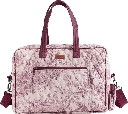 Maison d' Hermine Weekender Bags for Women Cotton Quilted Duffel Overnight Luggage Weekend Bag for Men Gym Gifts Travel | Overnight Luggage Weekend Bag for Men Gym Sports Gifts Duffle bag Business Travellers Trip Spring Summer by MaisondHermine