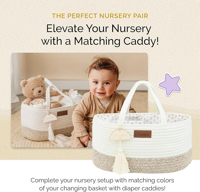 Baby Changing Basket, Portable Diaper Changing Pad, Moses Basket for Newborns, Changing Table Topper for Baby Nursery, Waterproof Travel Pad Cover - Image 7