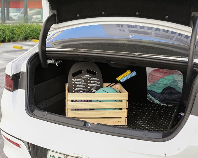 Wooden Crates are Suitable for Storage, Milk crates, Wine Crates, Toy Crates, Display and Decoration, Camping, and Other Purposes. They are Sturdy and Durable, set of 2 Length of 17.7 inches. - Image 8