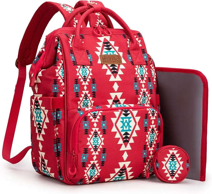 Montana West Wrangler Diaper Bag Backpack Aztec Callie Bag Travel Backpack Purses Western Multi-Function Baby Bags for Mom by THEOFFICIALMONTANAWEST
