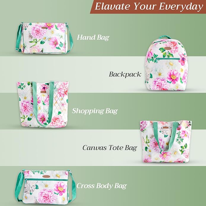 Maison d' Hermine Weekender Bags for Women Cotton Quilted Duffel Overnight Luggage Weekend Bag for Men Gym Gifts Travel | Overnight Luggage Weekend Bag for Men Gym Sports Gifts Duffle bag Business Travellers Trip Spring Summer - Image 7
