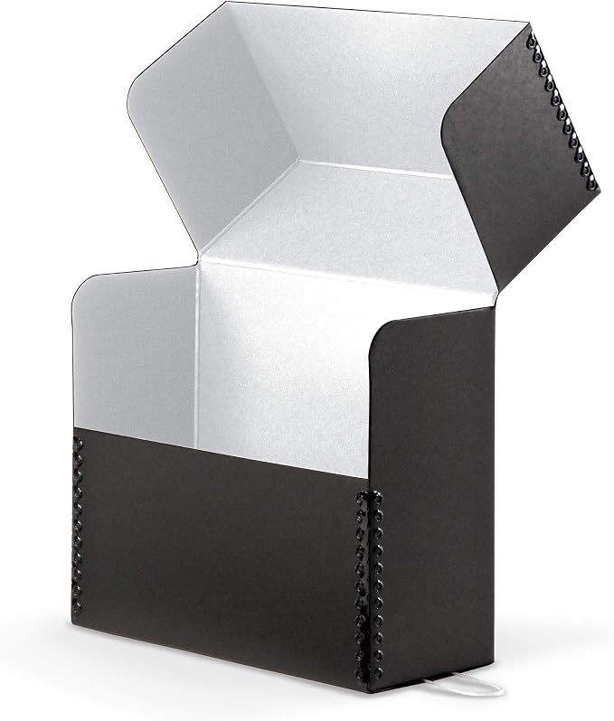 Black Flip-Top Document Storage Box - 2 1/2W x 12 1/4L x 10 1/4" H by GaylordArchival