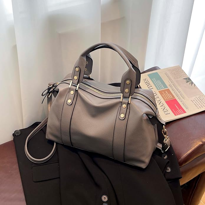 Handbags and Purses for women Vegan Leather Tote Bag for Women Satchel Shoulder Bags Travel Purse with Compartments - Image 3