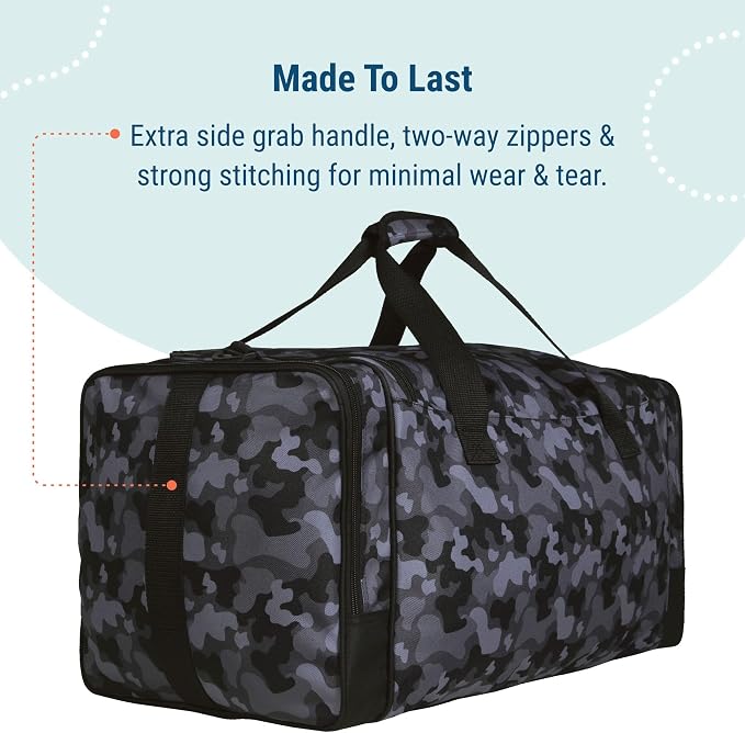 Wildkin Kids Weekender Duffel Bag – Carry-On Size for School, Travel, & Sleepovers - Image 8