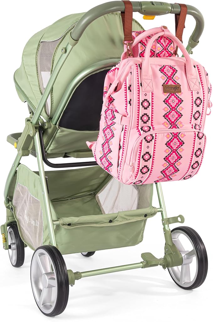 Montana West Wrangler Diaper Bag Backpack Aztec Callie Bag Travel Backpack Purses Western Multi-Function Baby Bags for Mom - Image 5