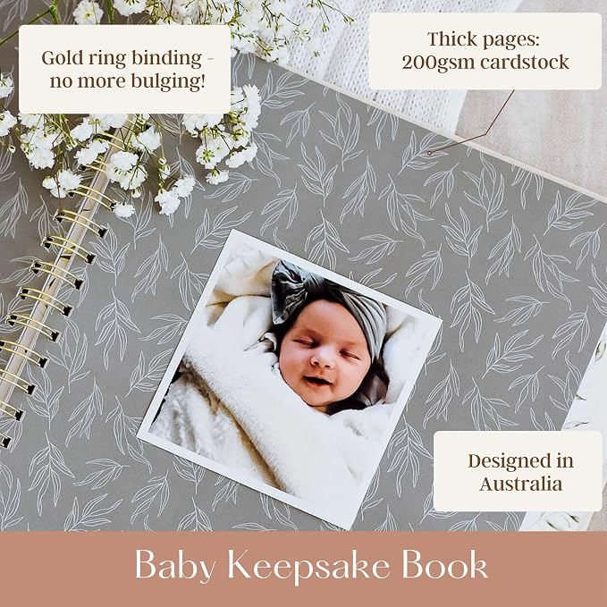 Pregnancy Journal & Baby Memory Book Bundle – Baby Book Keepsake for Expecting Moms, Newborn Milestones & First Year Moments – Baby Gift for Baby Showers & New Parents (Unisex) - Image 8