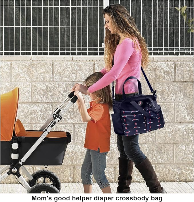 Diaper Bag Tote: Large Tote Baby Bag Boy Diaper Bag Stylish Girl Diaper Bag,Shoulder Mommy Bag - Image 3