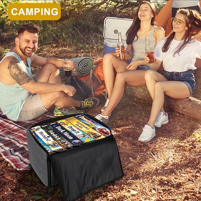 Board Game Storage Bag, Portable Board Game Organizer and Storage with Cover for Office Supplies, Puzzles, Building Blocks, Craft Product, Collapsible Board Games Storage Containers - Image 4