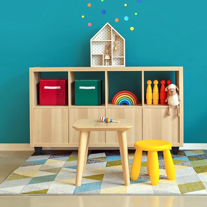 Rainbow Bins Organization Set of Six 10.5 X 10.5 Cube Storage Bins for Bedroom, Classroom, Playroom or Cube Organizer - Image 5