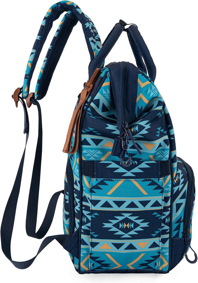 Montana West Wrangler Diaper Bag Backpack Aztec Callie Bag Travel Backpack Purses Western Multi-Function Baby Bags for Mom - Image 8