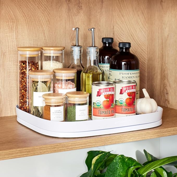 YouCopia MagicTrack Rectangle Turntable, Lazy Susan Max Cabinet Organizer by YouCopia