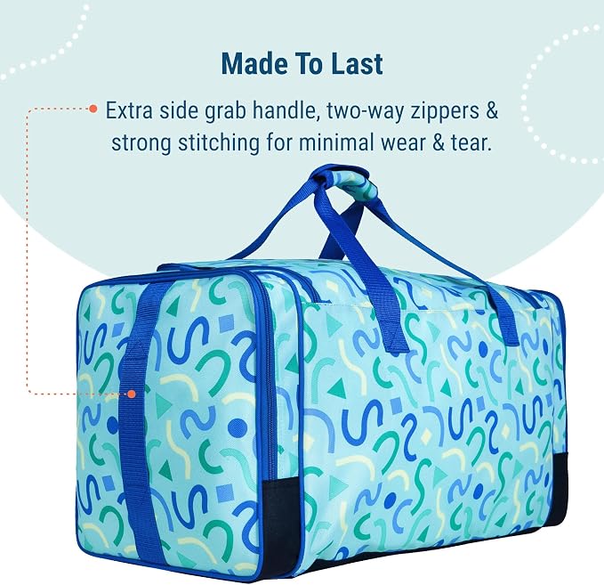 Wildkin Kids Weekender Duffel Bag – Carry-On Size for School, Travel, & Sleepovers - Image 8