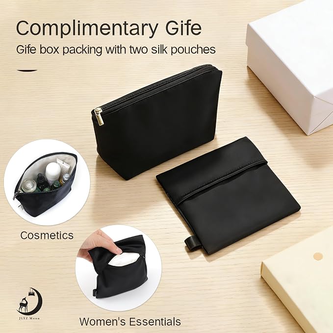 Fits for Brikin Bag Insert Organizer For Hermes(35,Black) | Premium Silk Material,Smooth Touch,Lightweight,zipper,protect from scratches & stains,multiple pockets,keychain,waterproof - Image 5