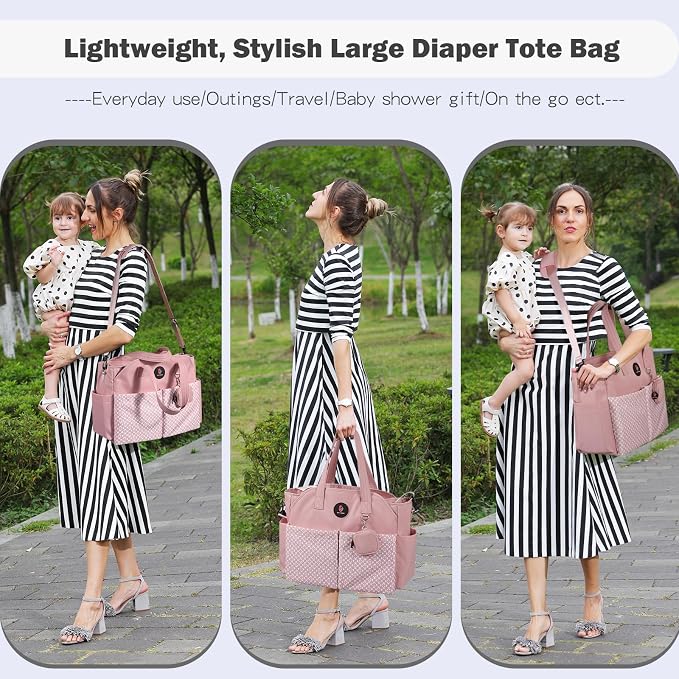 Diaper Bag Tote: Large Tote Baby Bag Boy Diaper Bag Stylish Girl Diaper Bag,Shoulder Mommy Bag - Image 3
