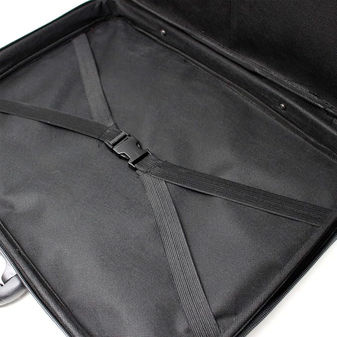 Artway A3 Art Portfolio Case - Art Storage Folder with Carry Handle/Shoulder Strap, Internal/External Pockets and Internal Securing Strap (No Rings) - Black - Image 9