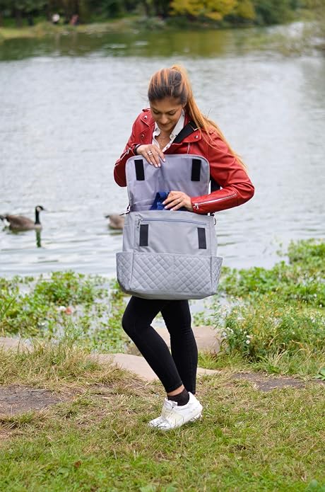PERSONALIZED Large Diaper Bag Messenger Bag Baby Shoulder Bag Monogram Custom Diaper bag - Image 5