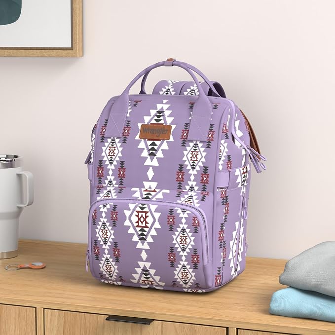 Montana West Wrangler Callie Diaper Bag Backpack with Stroller Straps Multifunction Baby Travel Bag WG2204-9110LV - Image 2