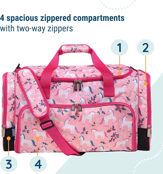 Wildkin Kids Weekender Duffel Bag – Carry-On Size for School, Travel, & Sleepovers - Image 5