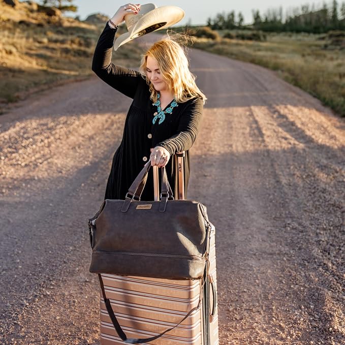 Wrangler Travel Duffel Bag Carry On Overnight Bag with Shoe Compartment Weekender Bag for Women WG253-5110CF - Image 2