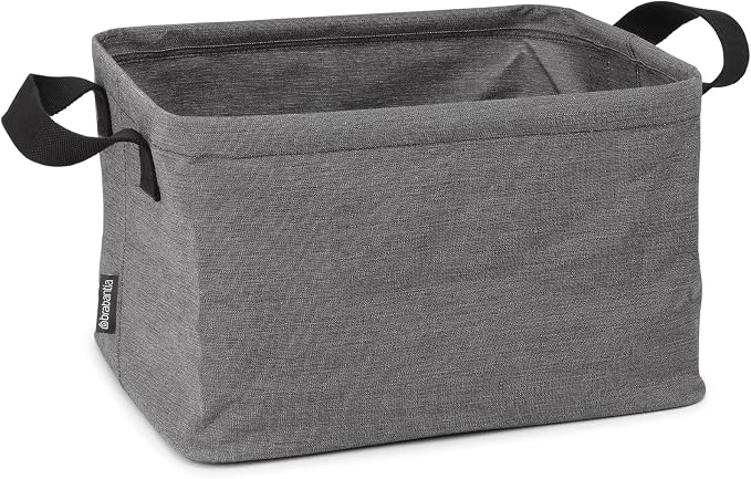 Brabantia - Foldable Laundry Basket 9.25 Gal - Water Resistant Hamper for Wet & Dry Laundry - Storage Basket for Clothes and Linen - Soft Handles - Garment Washing - Home Accessory - Pepper Black - Image 2