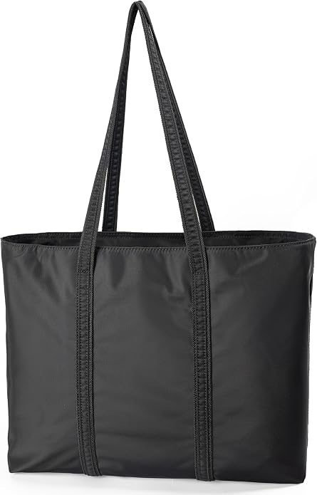 DORIS&JACKY Women Lightweight Tote Bag Designer Leather Work Shoulder Purse | Large Foldable Waterproof Nylon Hobo, Soft Fashion Casual Travel Gym Shopping Handbags with Long Leather Strap by DorisJacky