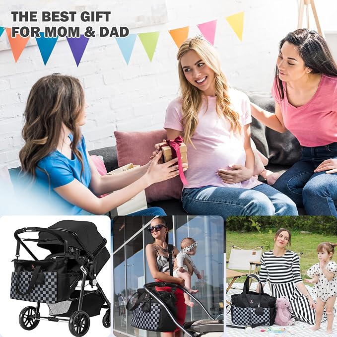 Diaper Bag Tote: Large Tote Baby Bag Boy Diaper Bag Stylish Girl Diaper Bag,Shoulder Mommy Bag - Image 2