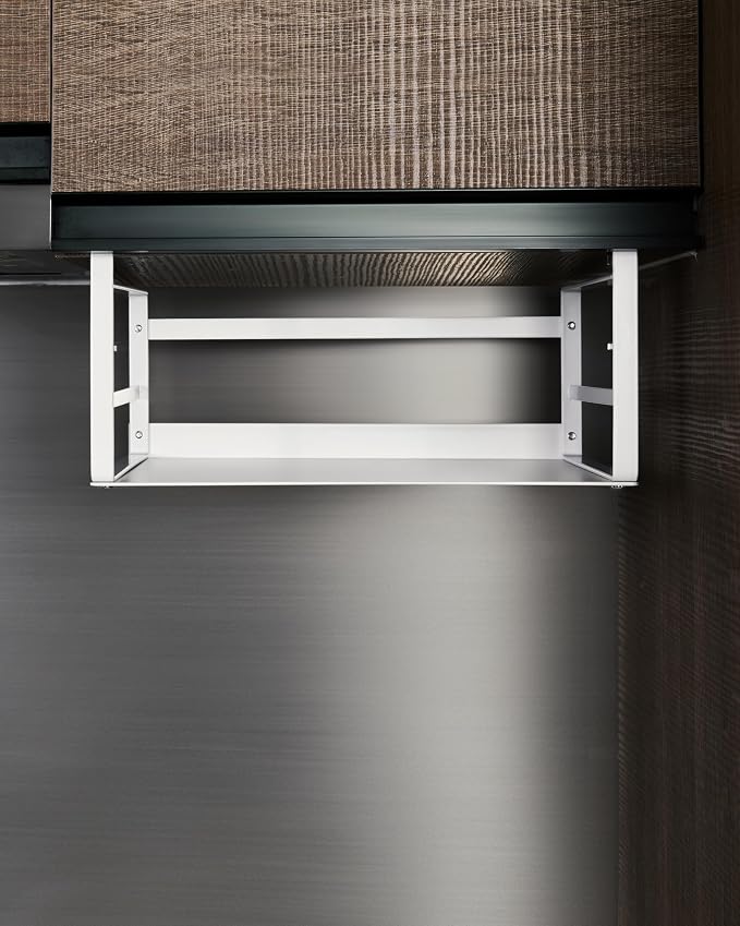 Nxconsu Under Shelf Basket, 2 Pack Under Shelf Storage Organizer, 13.4" | Heavy-Duty Metal Under Cabinet Shelf Basket Holds 30 lb with No-Drill Knob-Lock Clamp for Kitchen Pantry Cupboard - Image 9