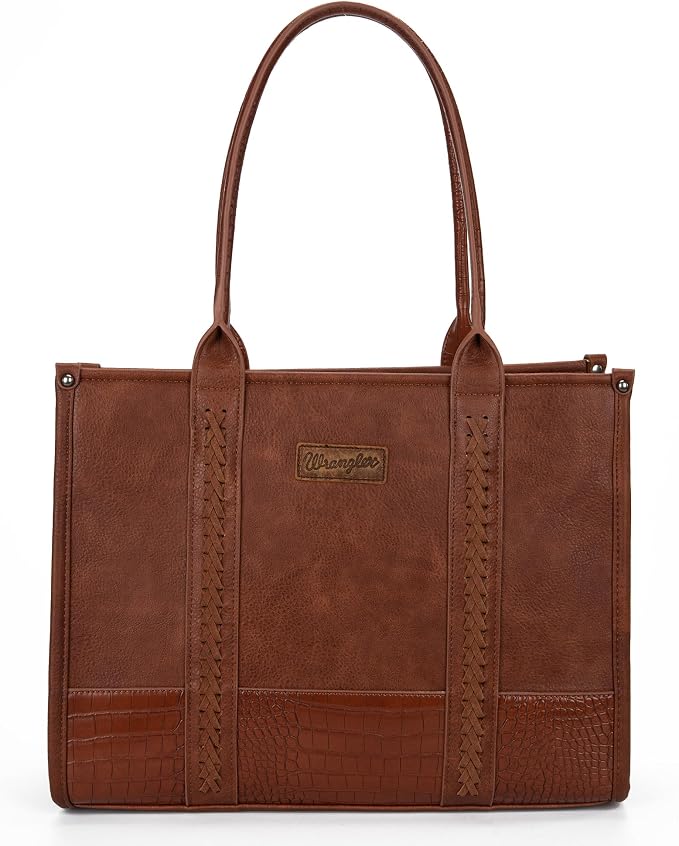 Montana West × Wrangler Tote Bag for Women Western Cow Print Purse Designer Top Handle Handbags - Image 3