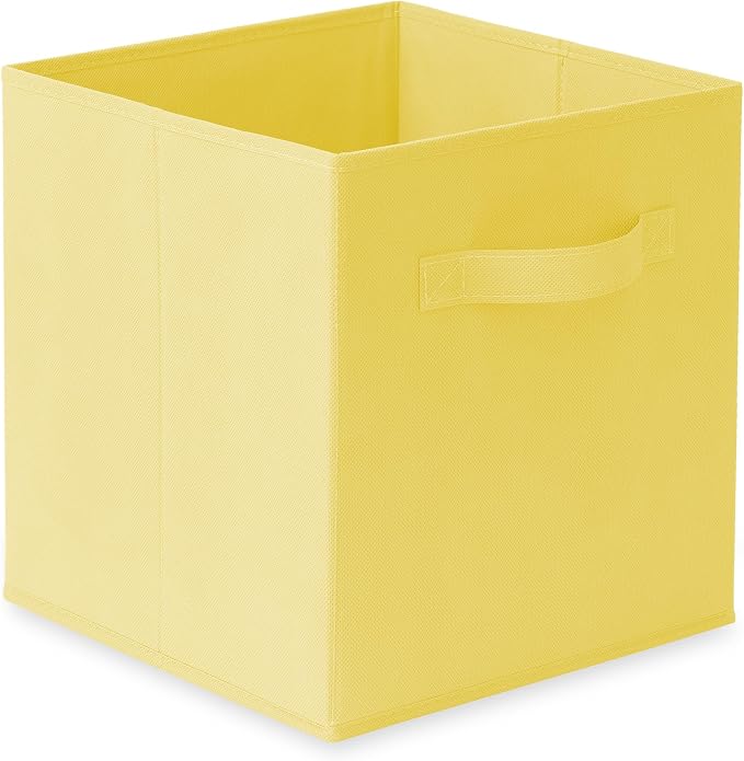 Casafield Set of 12 Collapsible Fabric Cube Storage Bins, Multicolor - 11" Foldable Cloth Baskets for Shelves, Cubby Organizers & More - Image 2