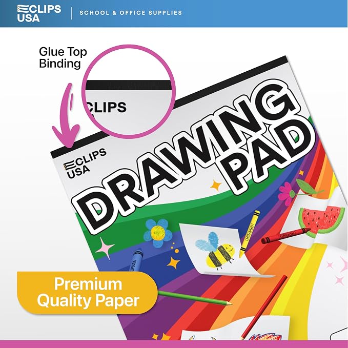 Sketch Book for Kids, Drawing Pad for Kids, Drawing Paper, Sketch Pad for Kid, Kid Sketch Book (9 x 12, 40 Sheets) (48) - Image 3