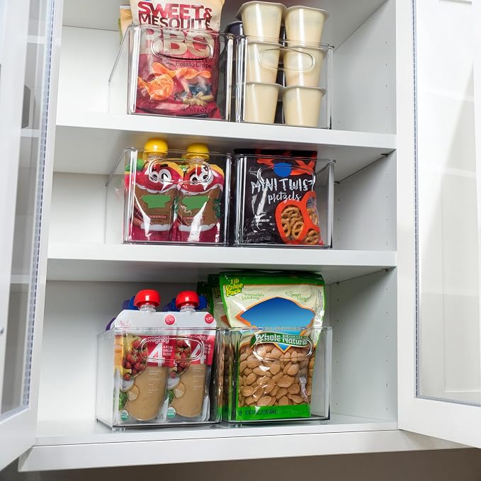 ClearSpace Clear Plastic Storage Bins – Perfect Kitchen Organization and Storage or Pantry Storage – Fridge Organizer, Pantry Organization and Clear Storage Bins, Cabinet Organizers | Plastic storage bin for pantry organization, kitchen storage, and re... - Image 3