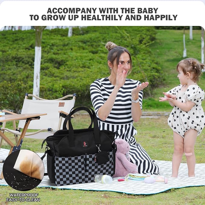 Diaper Bag Tote: Large Tote Baby Bag Boy Diaper Bag Stylish Girl Diaper Bag,Shoulder Mommy Bag - Image 7