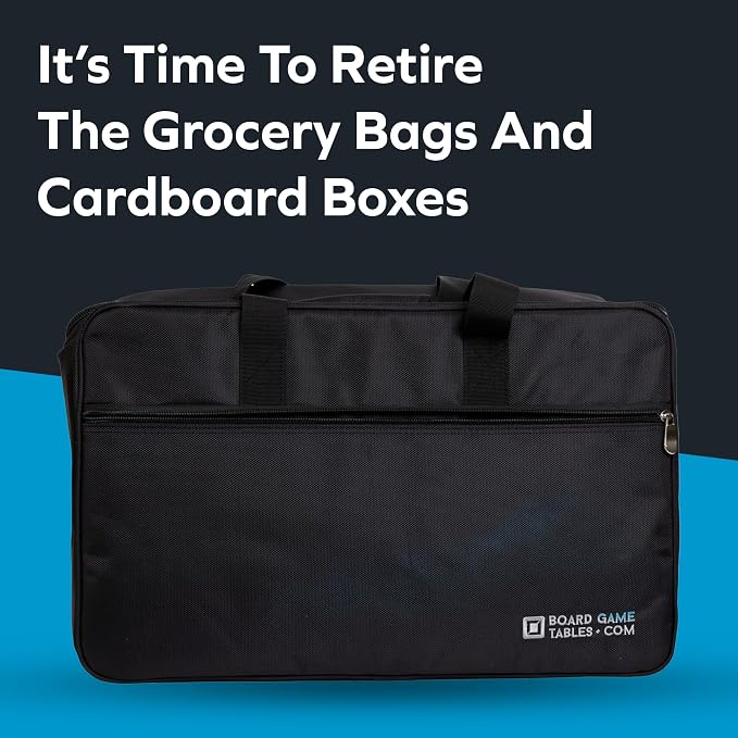 Board Game Bag, Fits 7 Standard Boxes, Padded For Protection | Carry With Backpack | Shoulder Strap or Luggage Slip | Duffle Bag For Travel Or Game Night - Image 4