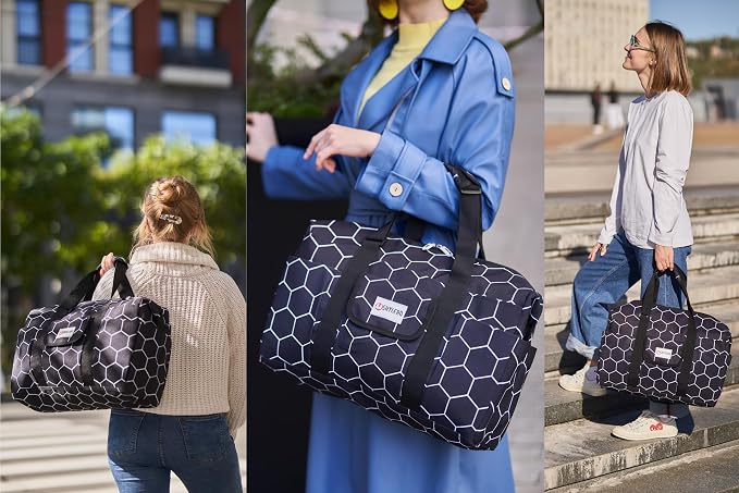 White Peas Nurse Bag & Utility Tote - Waterproof, Top YKK Zip, L18" x H14" x W7" - SHYLERO - Image 3