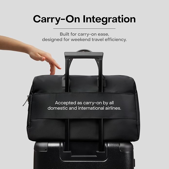 Carry All Split Weekender, Carry On Bag | Weekender Travel Bag for Personal & Work, Zipped Pockets, Pass-Through Band, Clamshell Opening, Flight Approved - Image 2