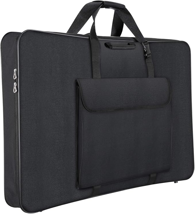 1st Place Products Premium Art Portfolio Case - 24" x 36" - Soft Sided - Steel Frame - Waterproof & Tear Resistant - Artwork, Photography, Sketch, LCD, Monitor, Solar Panel - Shoulder Straps & Handles by 1stPlaceProducts