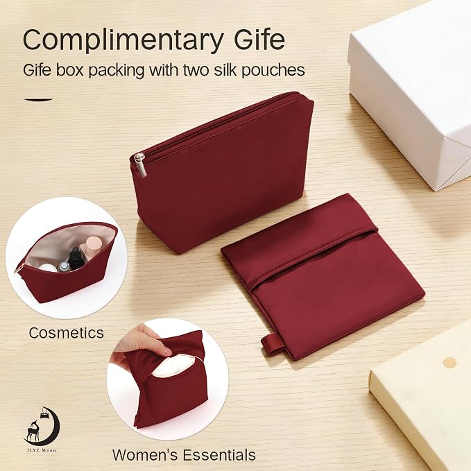 Fits for Brikin Bag Insert Organizer For Hermes(25 S,Rouge H) | Premium Silk Material,Smooth Touch,Lightweight,zipper,protect from scratches & stains,multiple pockets,keychain,waterproof - Image 5