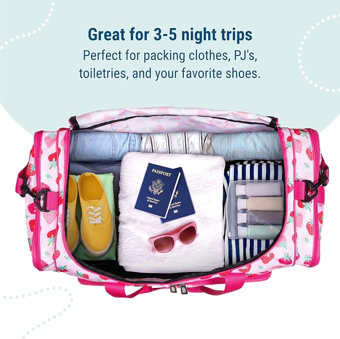 Wildkin Kids Weekender Duffel Bag – Carry-On Size for School, Travel, & Sleepovers - Image 6