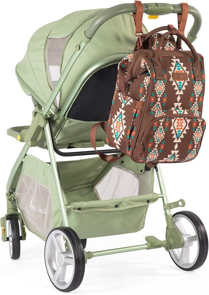 Montana West Wrangler Diaper Bag Backpack Aztec Callie Bag Travel Backpack Purses Western Multi-Function Baby Bags for Mom - Image 4