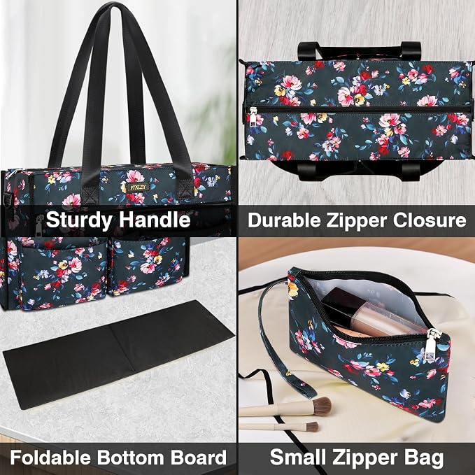 ITIEZY Large Utility Tote Bag for Women with 18 Pockets, Waterproof Teacher Nurse Bags with Zipper for Everyday Travel Work - Image 7