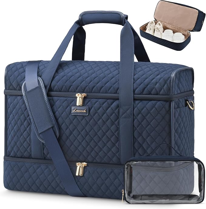 LOVEVOOK Large Travel Duffle Bag, Weekender Bags for Women With Shoe Compartment, Overnight Hospital Bag For Women Labor Delivery, Carry on Bag Personal Item Travel Bag, Yoga Gym Duffel Bag by LOVEVOOK