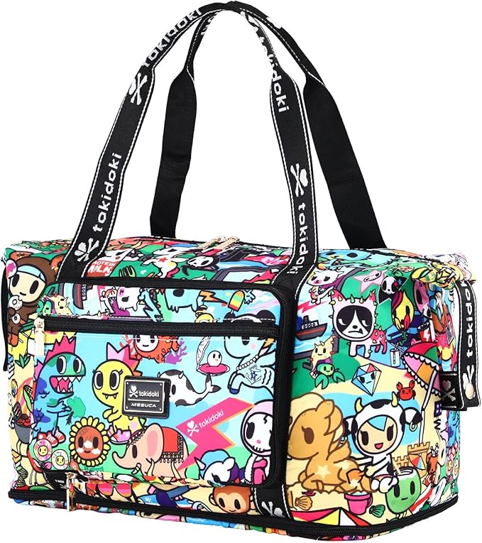 Tokidoki Unicorno Weekender Bags for Women travel Expandable Carry on Bag with Trolley Sleeve Foldable Duffle for Work (Green) by Tokidoki
