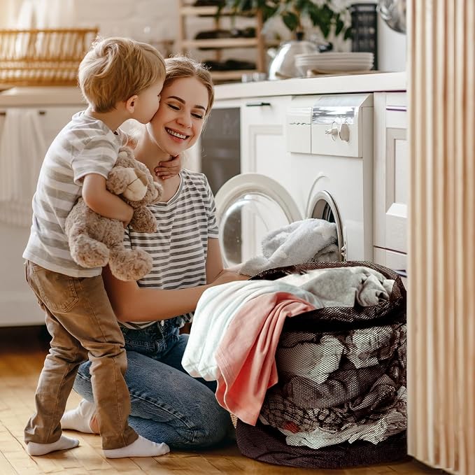 2 Pcs Mesh Laundry Bags, 70×90cm Heavy Duty Laundry Bag for Washing Machine, Large Washing Net Bags for Laundry with Drawstring, Large Laundry Bags for Dirty Clothes Beddings Plush Toys - Image 5