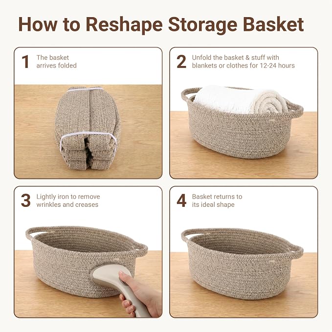 VIRETH HAUS 6pcs Small Woven Baskets with Gift Bags, Ribbons & Wrap Papers | Gift Baskets Empty to Fill for Valentines, Baby Shower, Easter, Christmas Day, Decorative Storage Bins for Toys & Home - Image 7