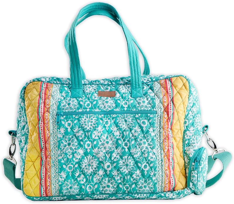 Maison d' Hermine Weekender Bags for Women Cotton Quilted Duffel Overnight Luggage Weekend Bag for Men Gym Gifts Travel | Overnight Luggage Weekend Bag for Men Gym Sports Gifts Duffle bag Business Travellers Trip Spring Summer by MaisondHermine