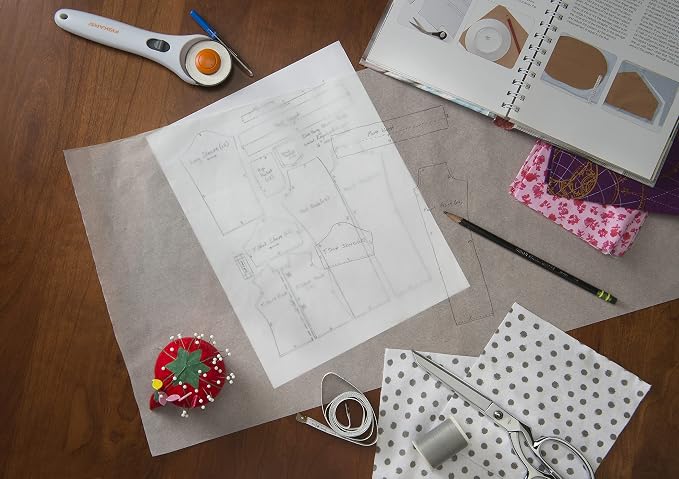 Bienfang Sketching & Tracing Paper Roll, White, 24 Inches x 20 Yards - for Drawing, Trace, Sketch, Sewing Pattern - Image 2