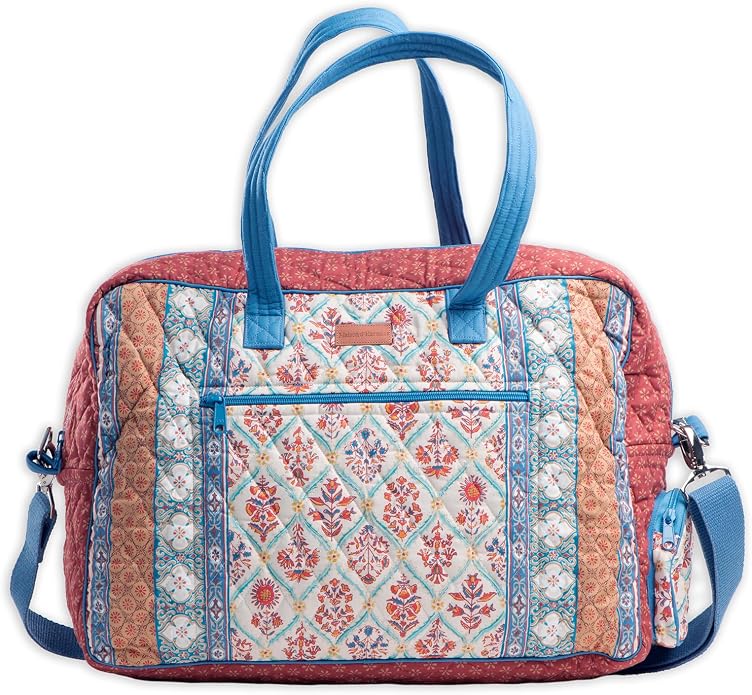 Maison d' Hermine Weekender Bags for Women Cotton Quilted Duffel Overnight Luggage Weekend Bag for Men Gym Gifts Travel | Overnight Luggage Weekend Bag for Men Gym Sports Gifts Duffle bag Business Travellers Trip Spring Summer by MaisondHermine
