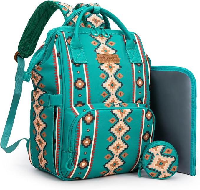 Montana West Wrangler Diaper Bag Backpack Aztec Callie Bag Travel Backpack Purses Western Multi-Function Baby Bags for Mom by THEOFFICIALMONTANAWEST